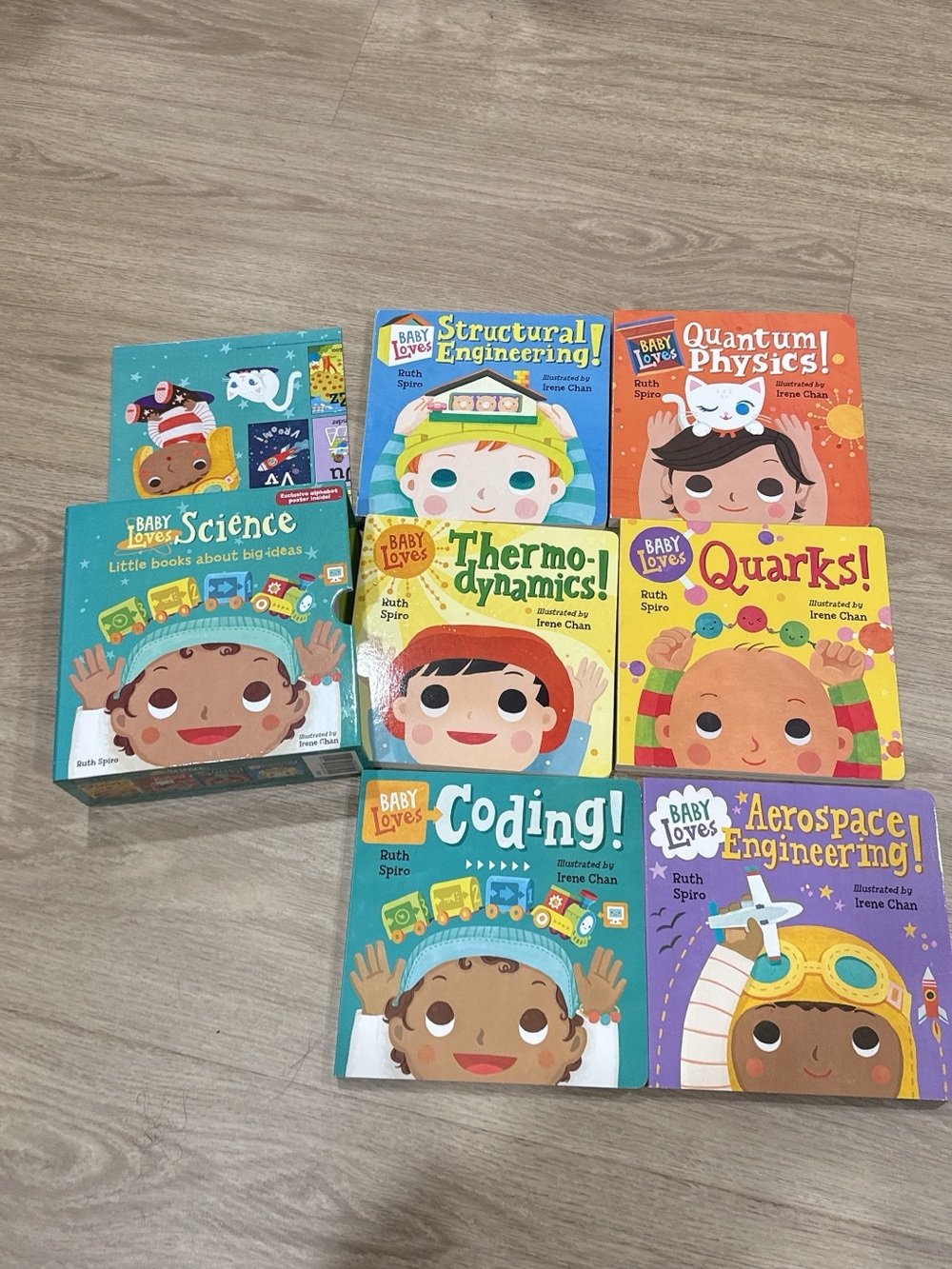Kids Board Book Set baby loves science Educational STEM Books (set of 6)